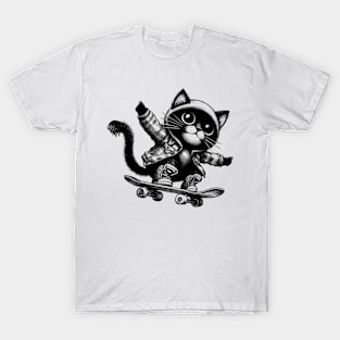 Skater cat T-Shirt